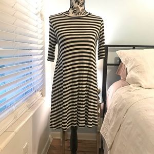 Striped shift dress
